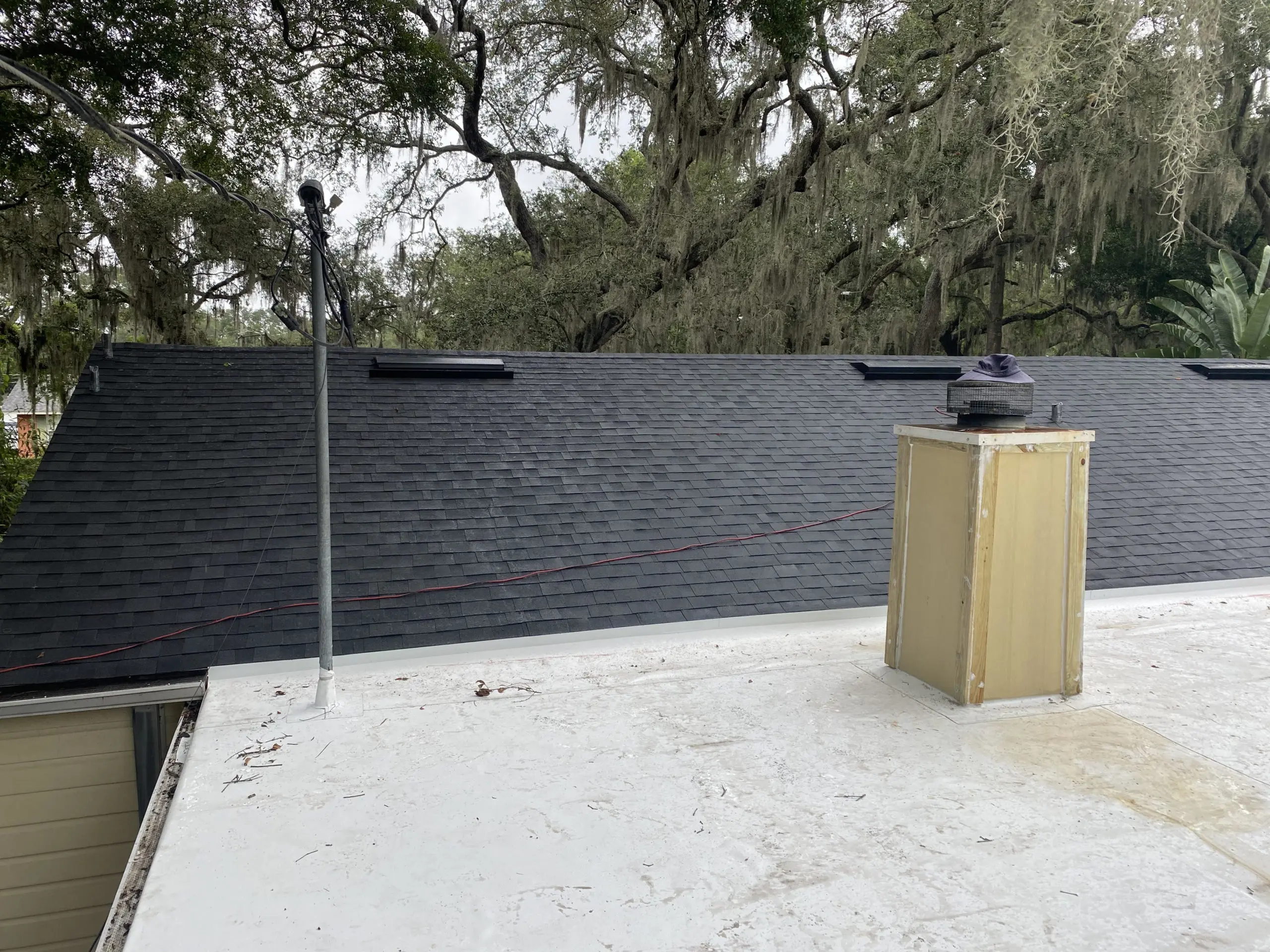 Shingle - Shingle + TPO Re-Roof Color: Atlas Black